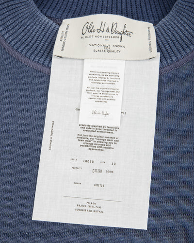 Olde H & Daughter Distressed Effect Cotton Pullover - Nitefog 10 - Standard & Strange