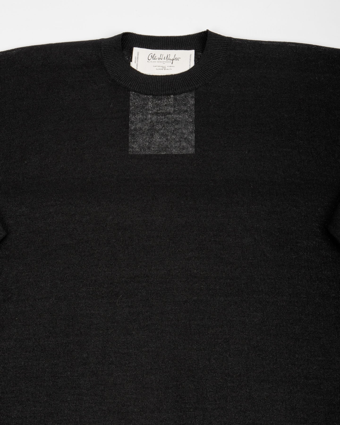 Olde H & Daughter Jyarijyari Silk Crew Pullover - Black - Standard & Strange