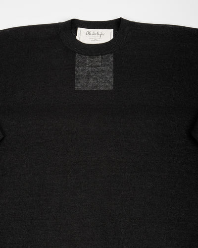 Olde H & Daughter Jyarijyari Silk Crew Pullover - Black - Standard & Strange