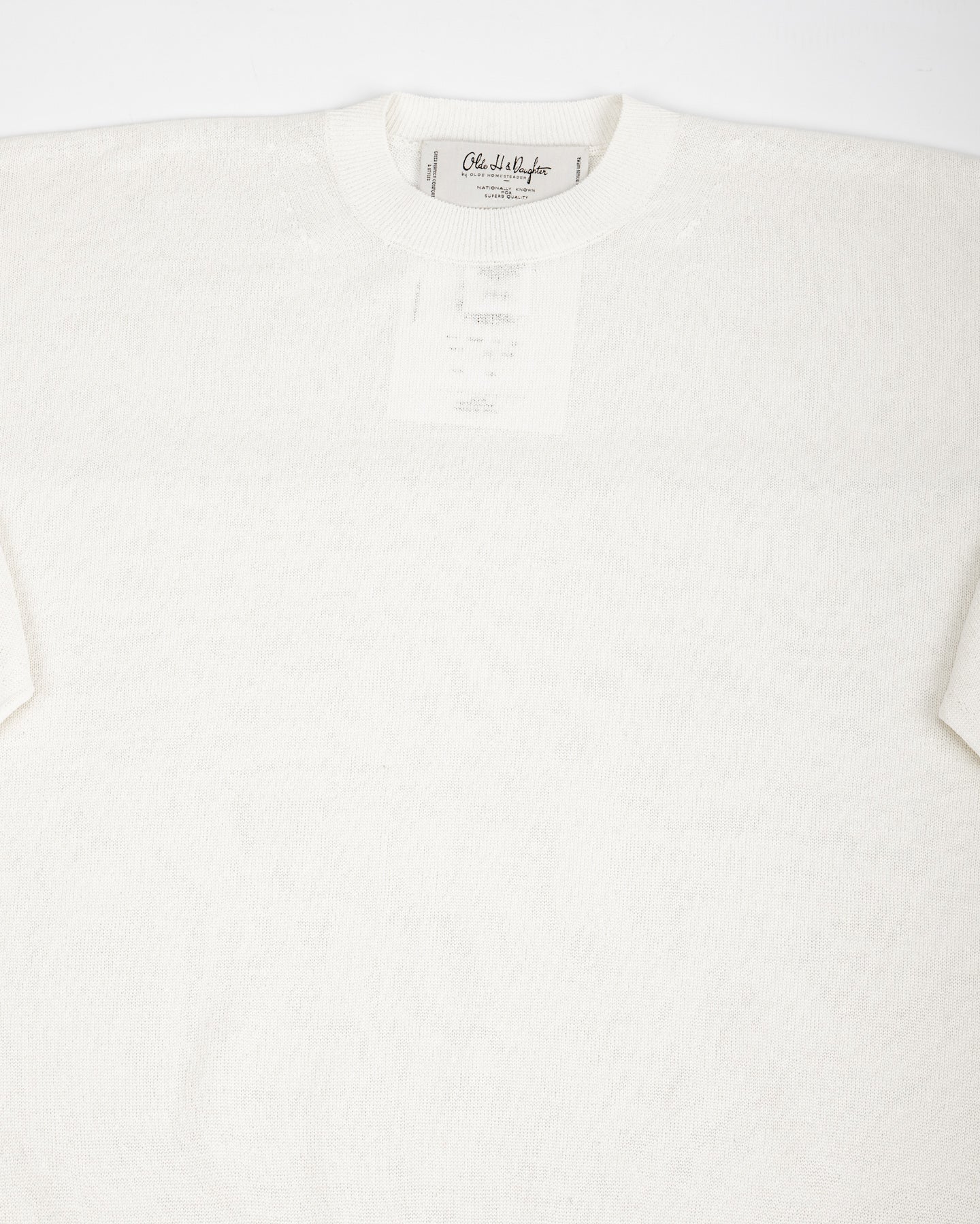 Olde H & Daughter Jyarijyari Silk Crew Pullover - Ecru - Standard & Strange
