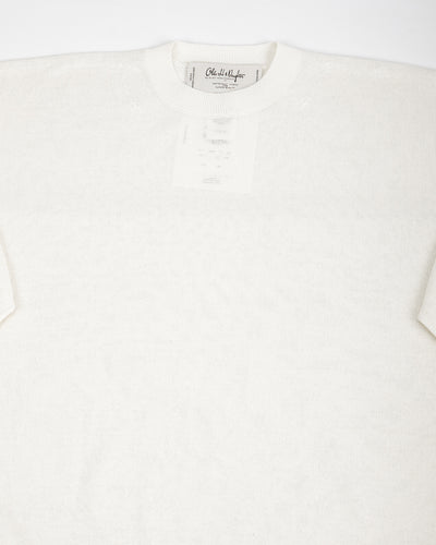 Olde H & Daughter Jyarijyari Silk Crew Pullover - Ecru - Standard & Strange