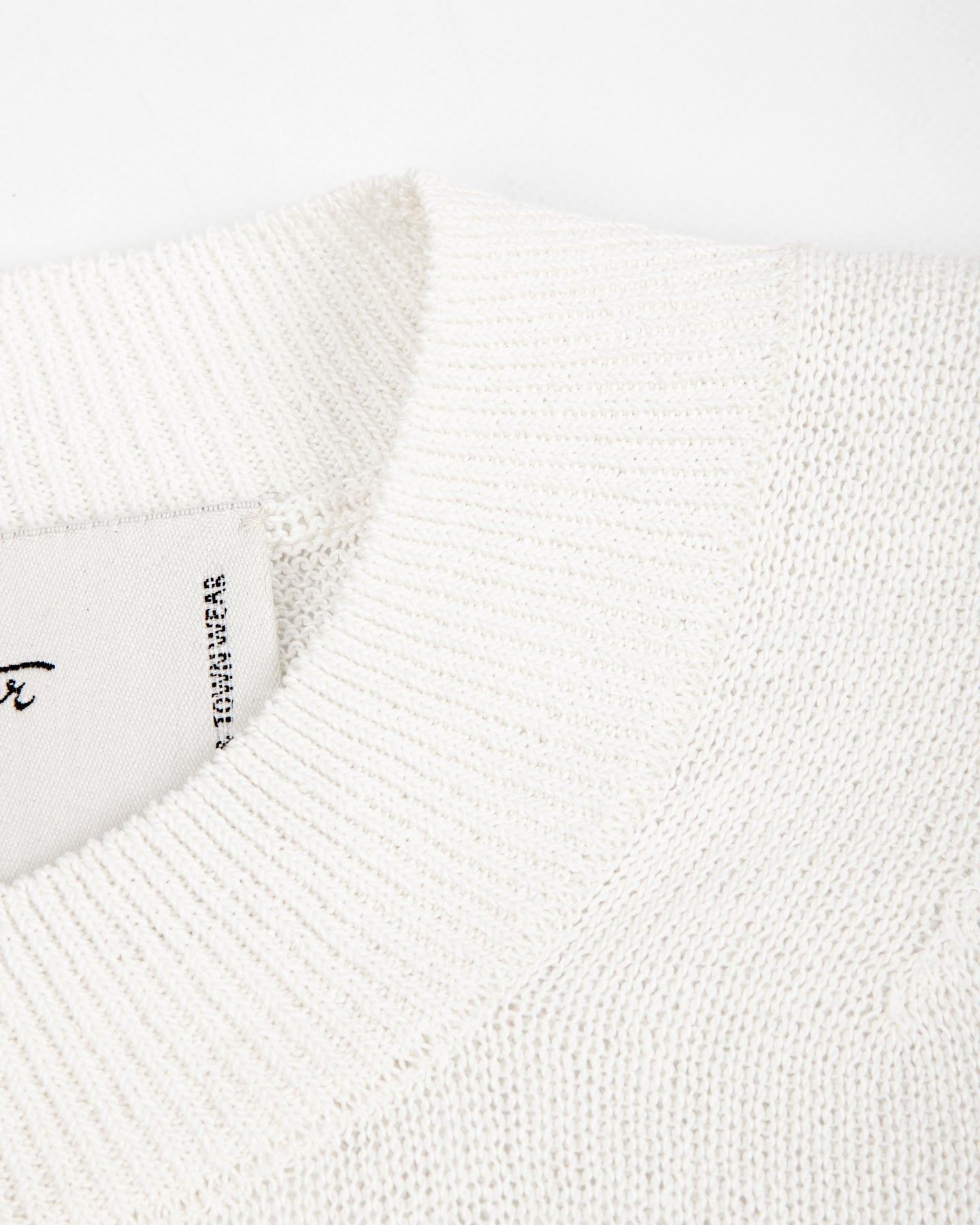 Olde H & Daughter Jyarijyari Silk Crew Pullover - Ecru - Standard & Strange