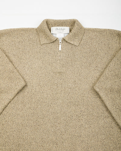Olde H & Daughter Silk Cotton Half Zip Pullover - Sage Green 08 - Standard & Strange