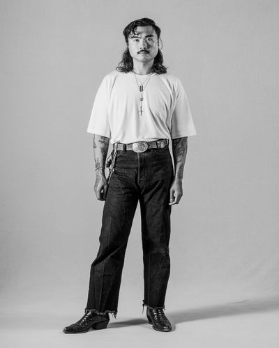 Olde H & Daughter Silk Tight Tension Middle Plain Stitches S/S - Off White - Standard & Strange