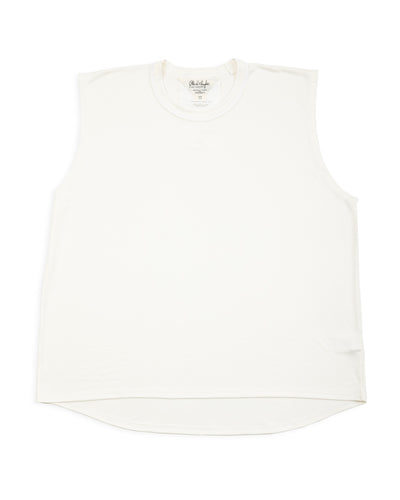 Olde H & Daughter Silk Tight Tension Middle Plain Stitches Tank - Off White - Standard & Strange