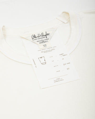 Olde H & Daughter Silk Tight Tension Middle Plain Stitches Tank - Off White - Standard & Strange