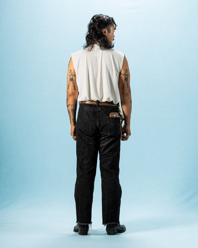 Olde H & Daughter Silk Tight Tension Middle Plain Stitches Tank - Off White - Standard & Strange