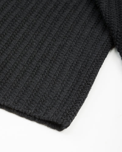 Olde H & Daughter Slub Cashmere Boat Pullover - Black 10 - Standard & Strange