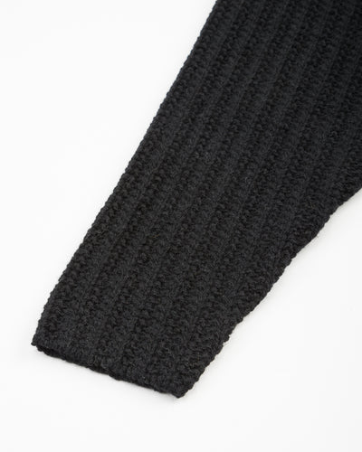 Olde H & Daughter Slub Cashmere Boat Pullover - Black 10 - Standard & Strange