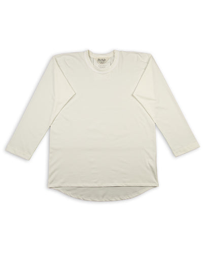 Olde H & Daughter Suvin Plain Stitch Crewneck L/S - Off White - Standard & Strange