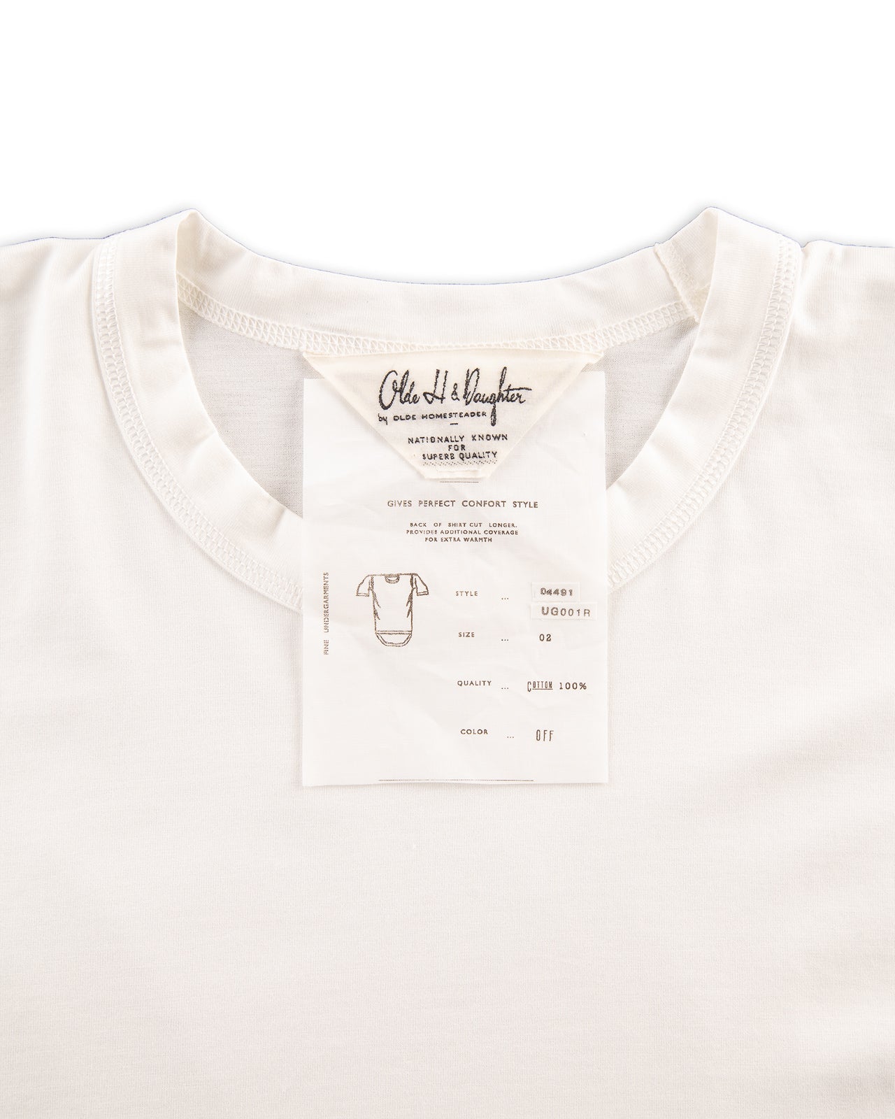 Olde H & Daughter Suvin Plain Stitch Crewneck S/S - Off White - Standard & Strange