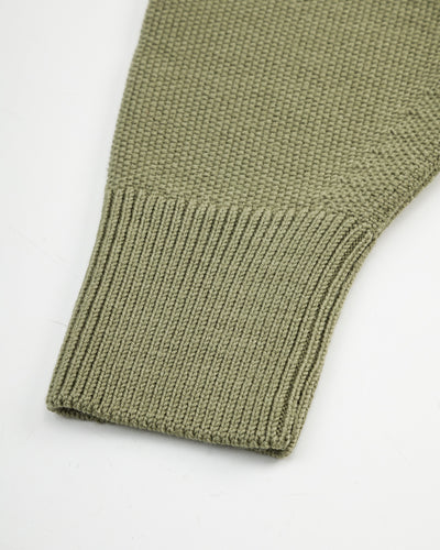 Olde H & Daughter Wool Henley Neck L/S - Smoke Moss 10 - Standard & Strange