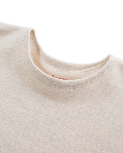 Olde Homesteader Cotton Fleece Crewneck L/S - Ecru Heather - Standard & Strange