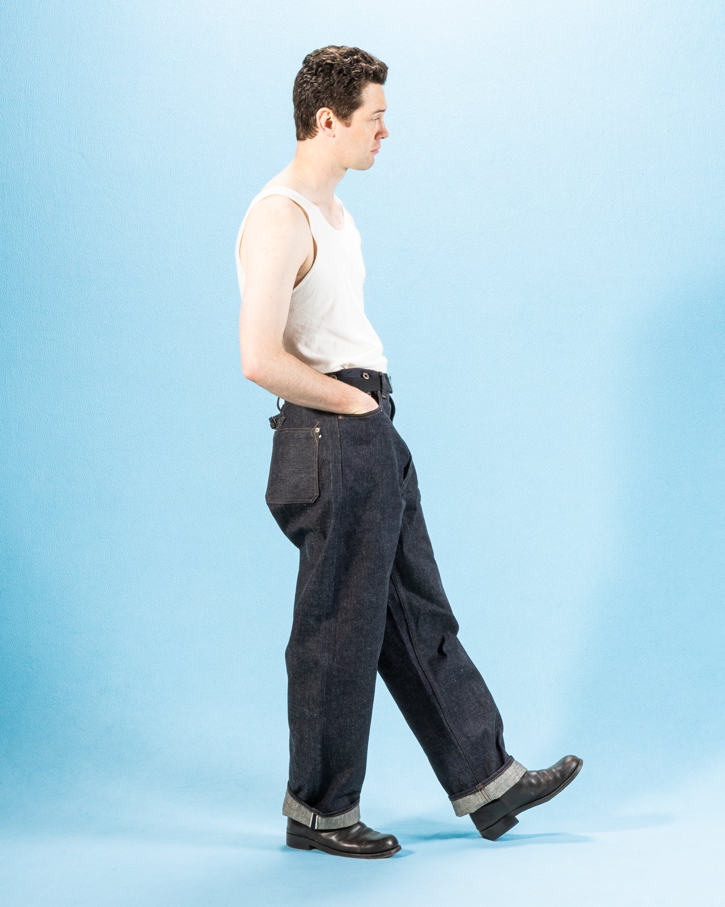 Nigel Cabourn Railman Denim Pant - Indigo - Standard & Strange