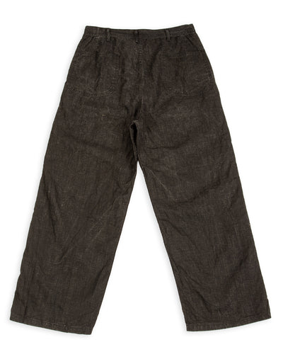 OrSlow WWII 40's U.S. Navy Utility Trousers - Sumi Coated Linen - Standard & Strange