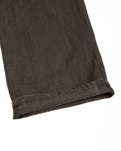 OrSlow WWII 40's U.S. Navy Utility Trousers - Sumi Coated Linen - Standard & Strange