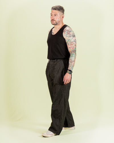 OrSlow WWII 40's U.S. Navy Utility Trousers - Sumi Coated Linen - Standard & Strange