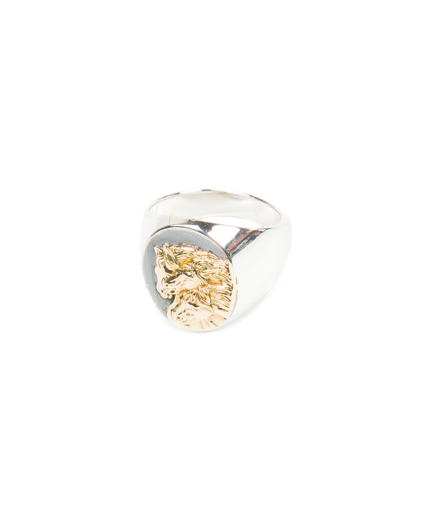 Peanuts & Co Pharaoh's Horse Ring - Oval - Silver x 10K Gold - Standard & Strange