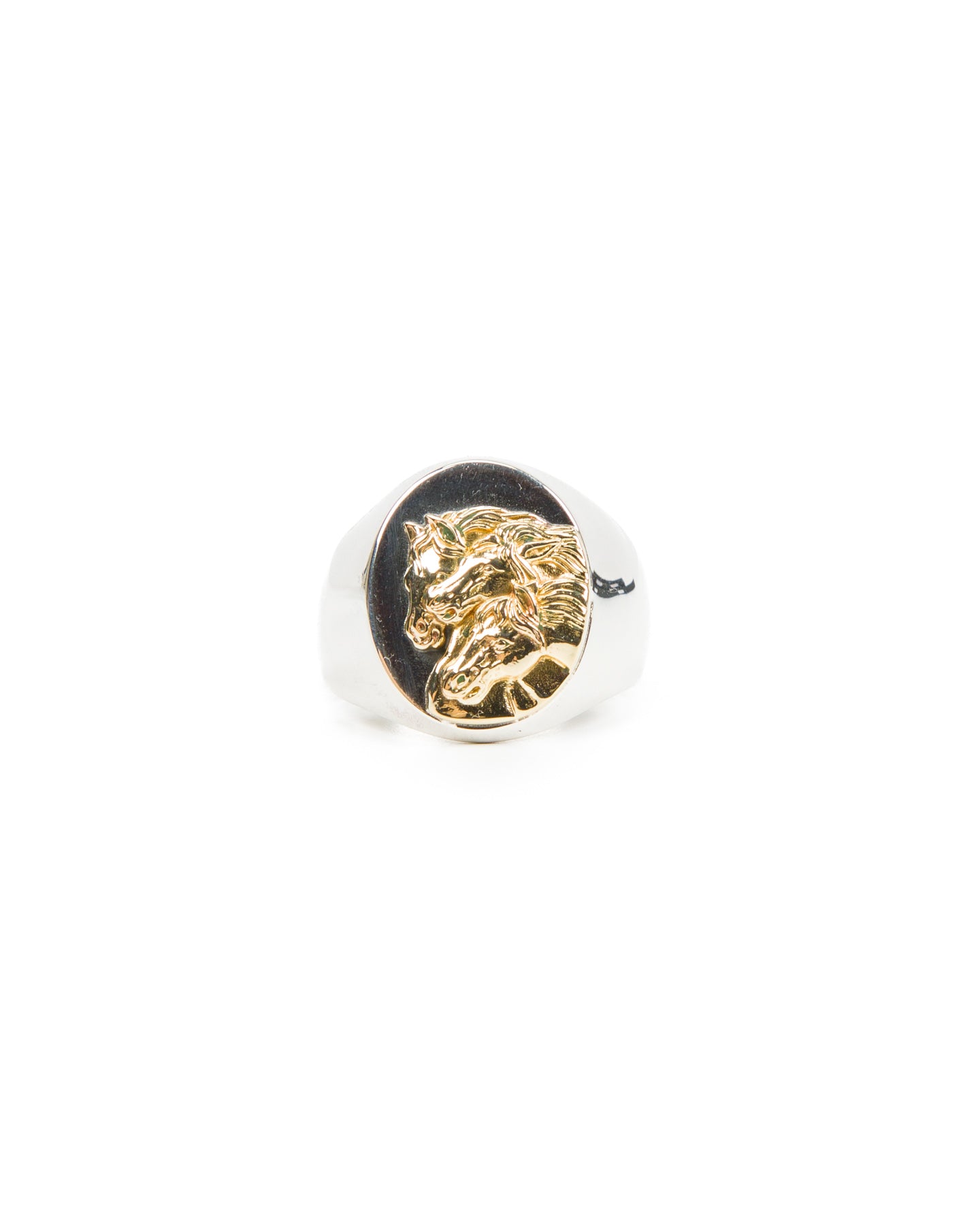 Peanuts & Co Pharaoh's Horse Ring - Oval - Silver x 10K Gold - Standard & Strange