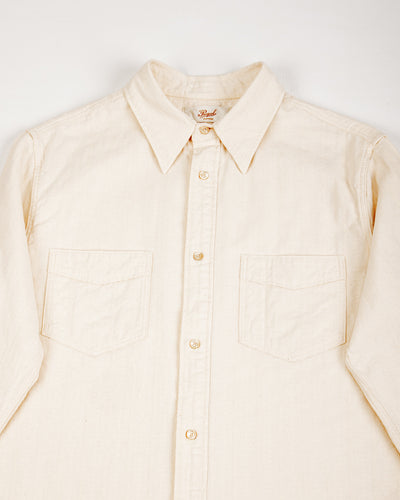 Prequel Classic Stripe Shirt - Beige Jacquard - Standard & Strange