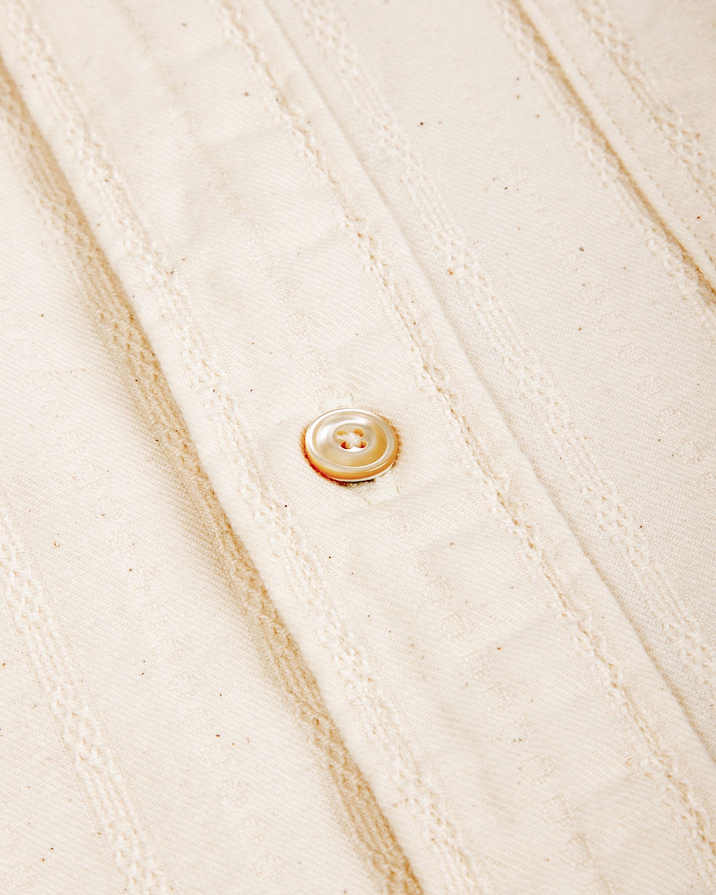 Prequel Classic Stripe Shirt - Beige Jacquard - Standard & Strange
