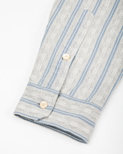 Prequel Striped Work Shirt - Grey - Standard & Strange