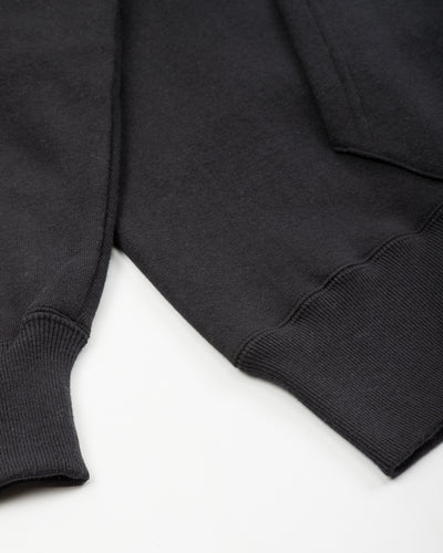 The Real McCoy's 10 oz Loopwheel Hooded Sweatshirt - Black - Standard & Strange
