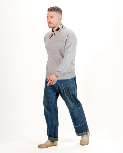 The Real McCoy's 9oz Loopwheel Raglan Sweatshirt - Gray - Standard & Strange