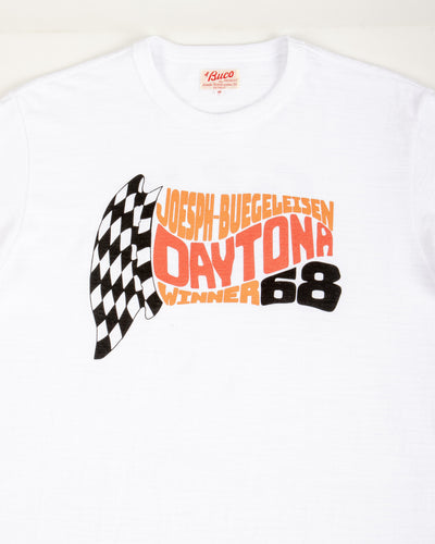The Real McCoy's Athletic T-Shirt / Daytona '68 - White - Standard & Strange