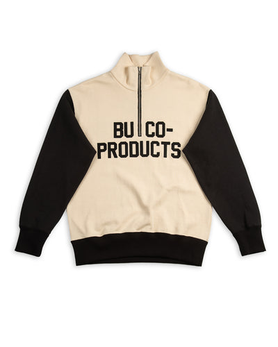The Real McCoy's Buco Half-Zip Motorcyle Jersey / Buco-Product - Black / White - Standard & Strange