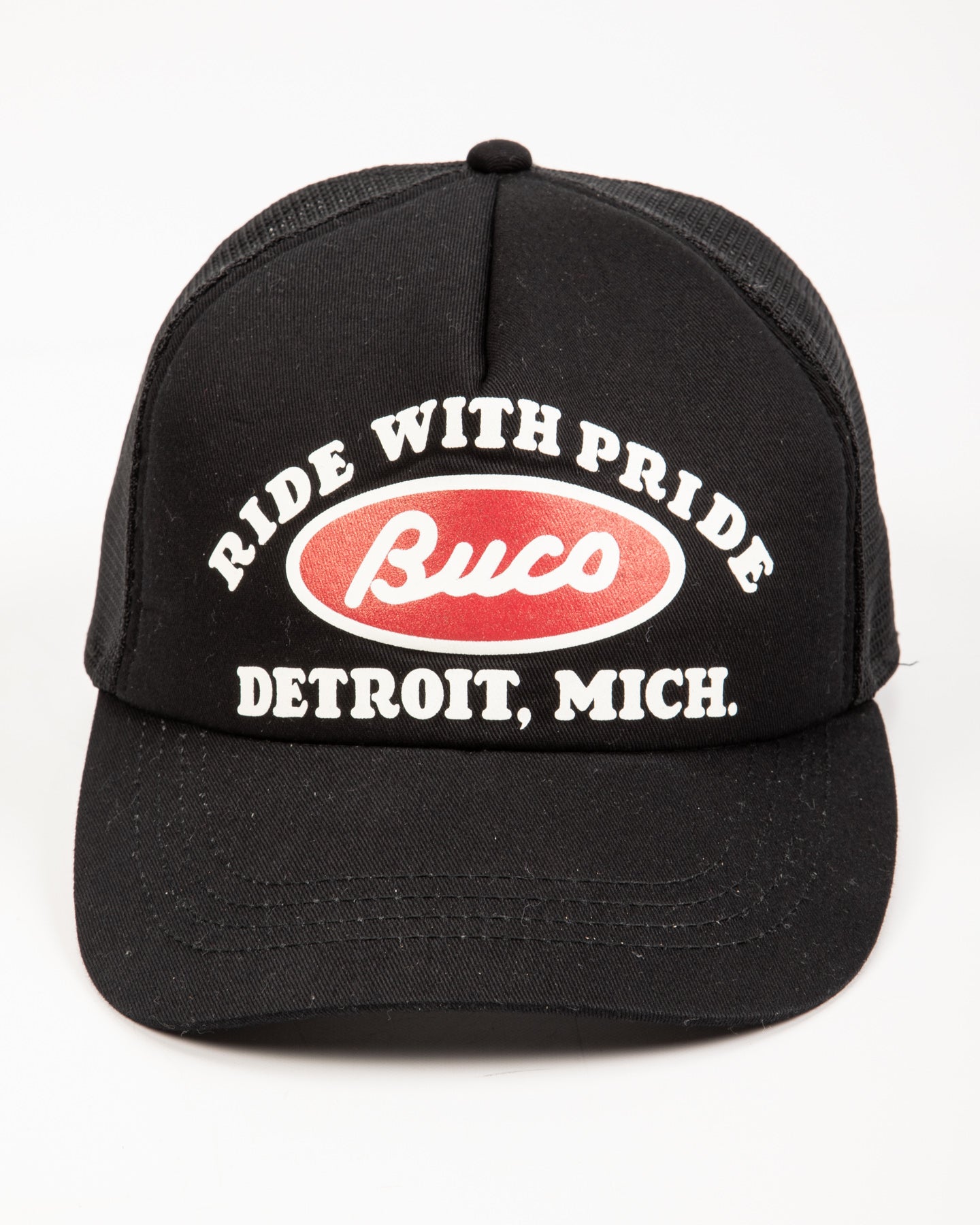 The Real McCoy's Buco Mesh Cap / Buco Oval - Black - Standard & Strange