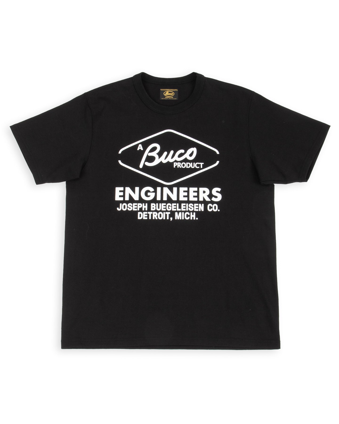 The Real McCoy's Buco Tee / Buco Engineers - Black - Standard & Strange