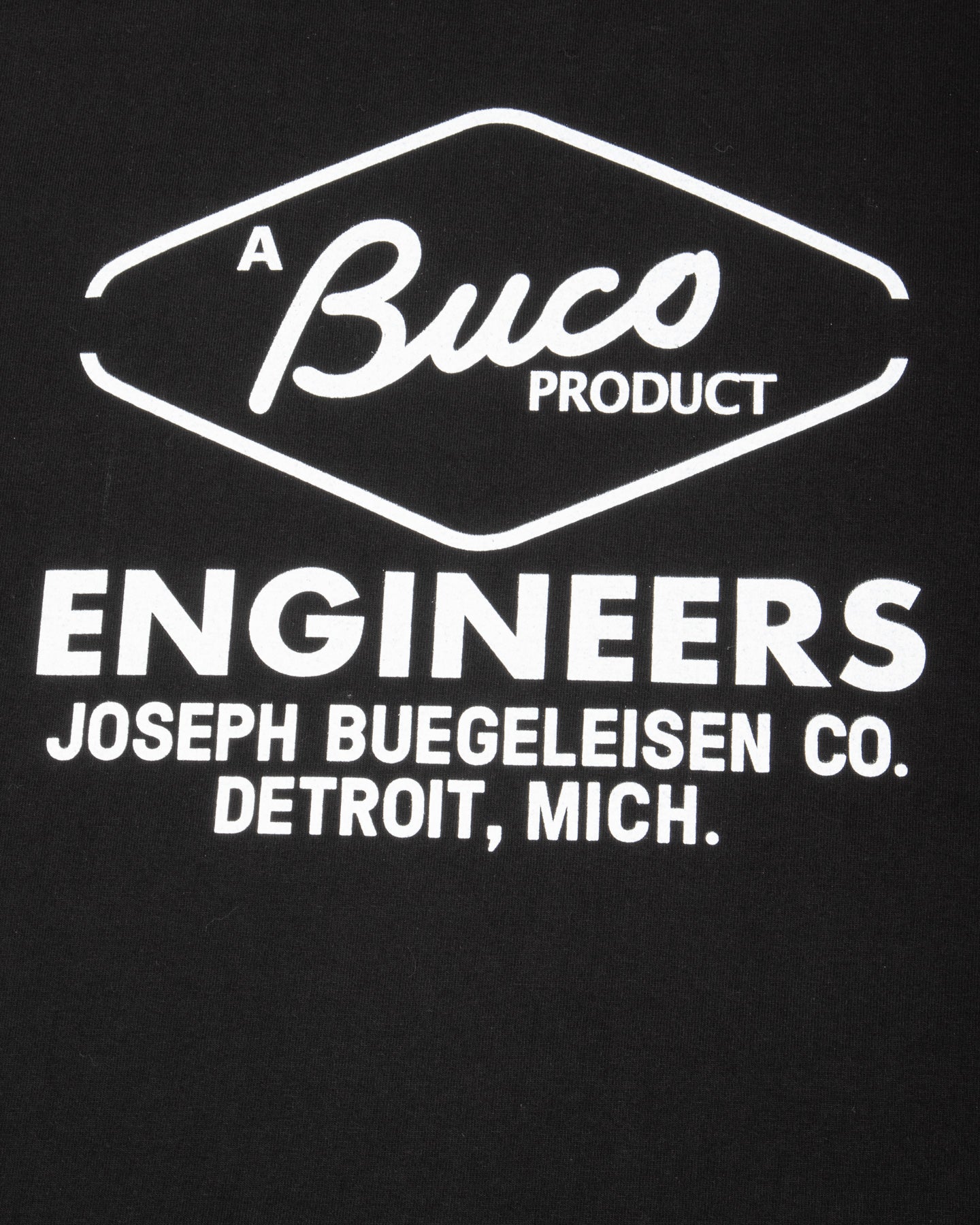 The Real McCoy's Buco Tee / Buco Engineers - Black - Standard & Strange