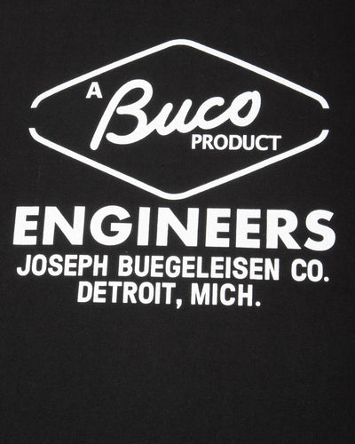 The Real McCoy's Buco Tee / Buco Engineers - Black - Standard & Strange