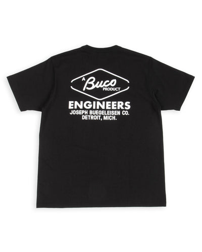 The Real McCoy's Buco Tee / Buco Engineers - Black - Standard & Strange
