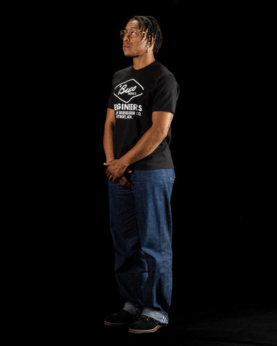 The Real McCoy's Buco Tee / Buco Engineers - Black - Standard & Strange