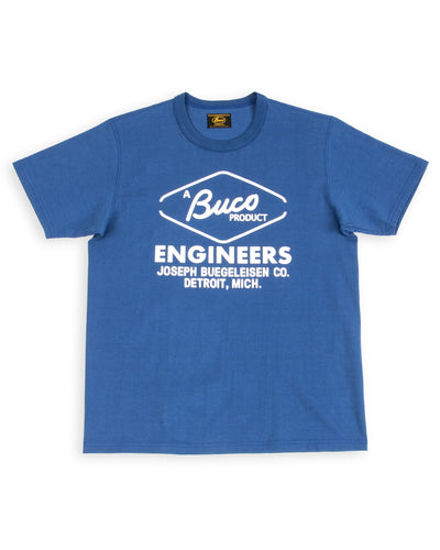 The Real McCoy's Buco Tee / Buco Engineers - Royal Blue - Standard & Strange