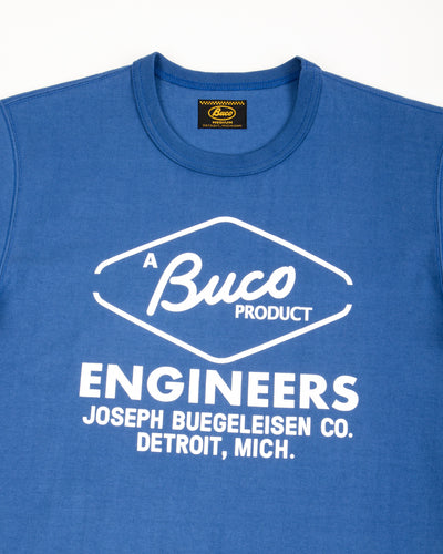 The Real McCoy's Buco Tee / Buco Engineers - Royal Blue - Standard & Strange