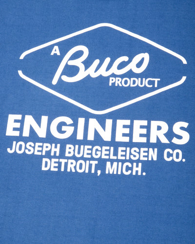 The Real McCoy's Buco Tee / Buco Engineers - Royal Blue - Standard & Strange