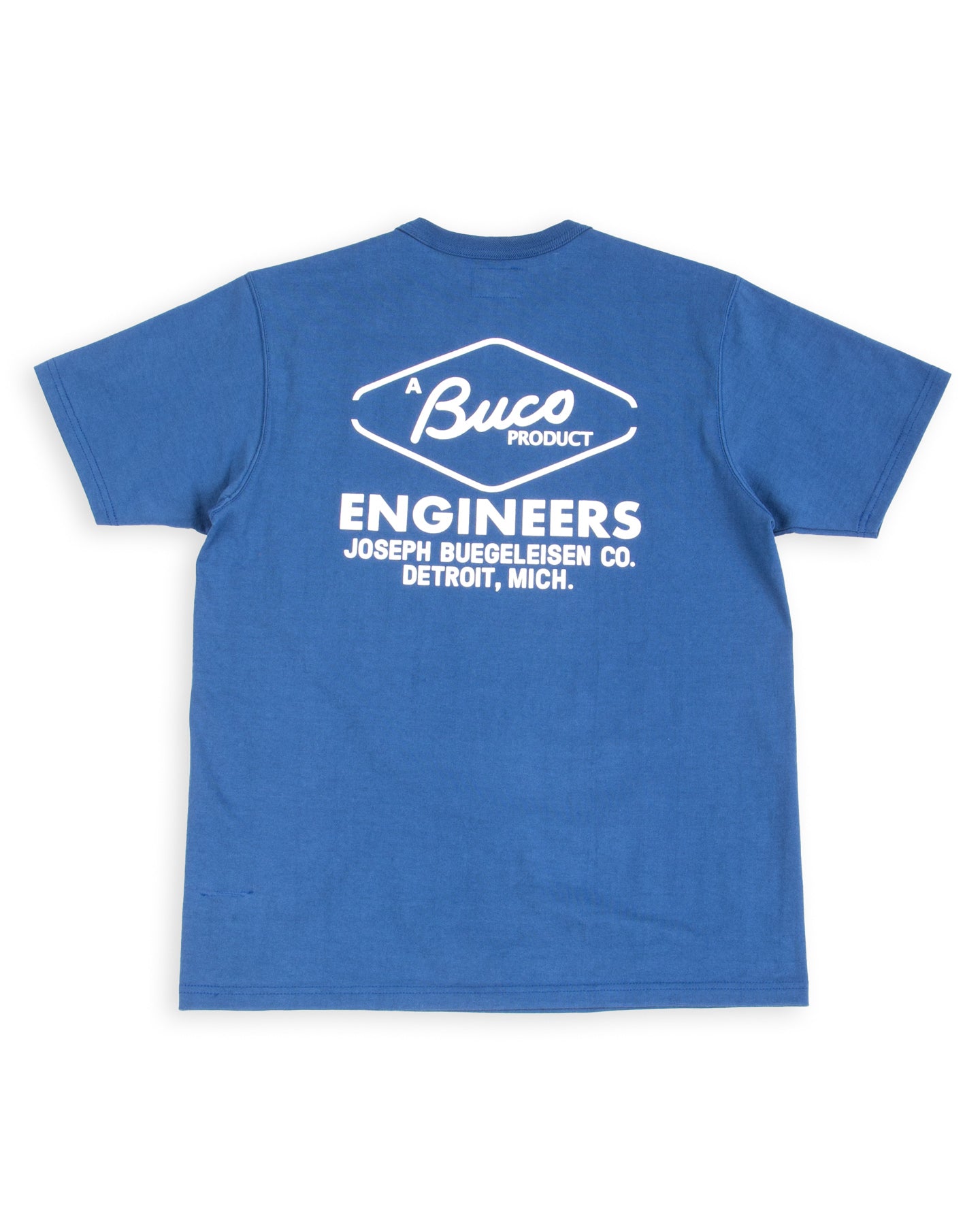 The Real McCoy's Buco Tee / Buco Engineers - Royal Blue - Standard & Strange