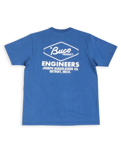The Real McCoy's Buco Tee / Buco Engineers - Royal Blue - Standard & Strange