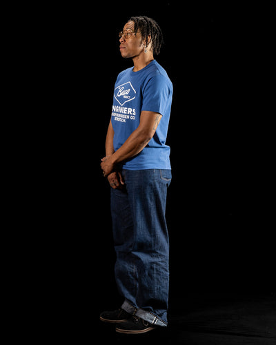 The Real McCoy's Buco Tee / Buco Engineers - Royal Blue - Standard & Strange