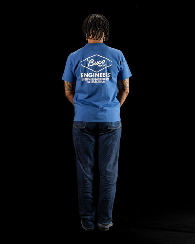 The Real McCoy's Buco Tee / Buco Engineers - Royal Blue - Standard & Strange