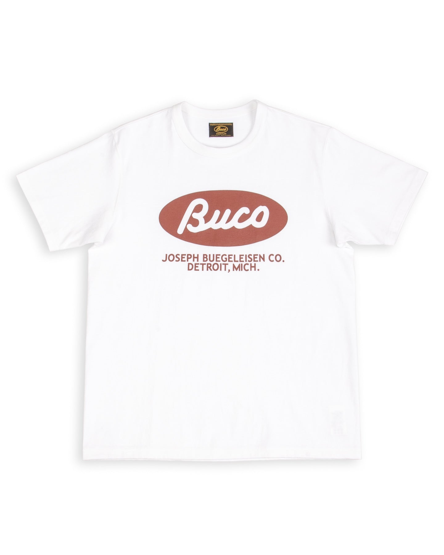 The Real McCoy's Buco Tee / Buco Oval - White - Standard & Strange