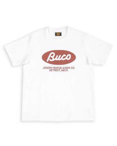 The Real McCoy's Buco Tee / Buco Oval - White - Standard & Strange