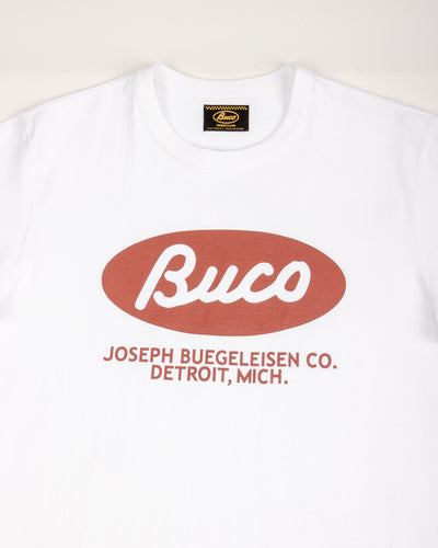 The Real McCoy's Buco Tee / Buco Oval - White - Standard & Strange