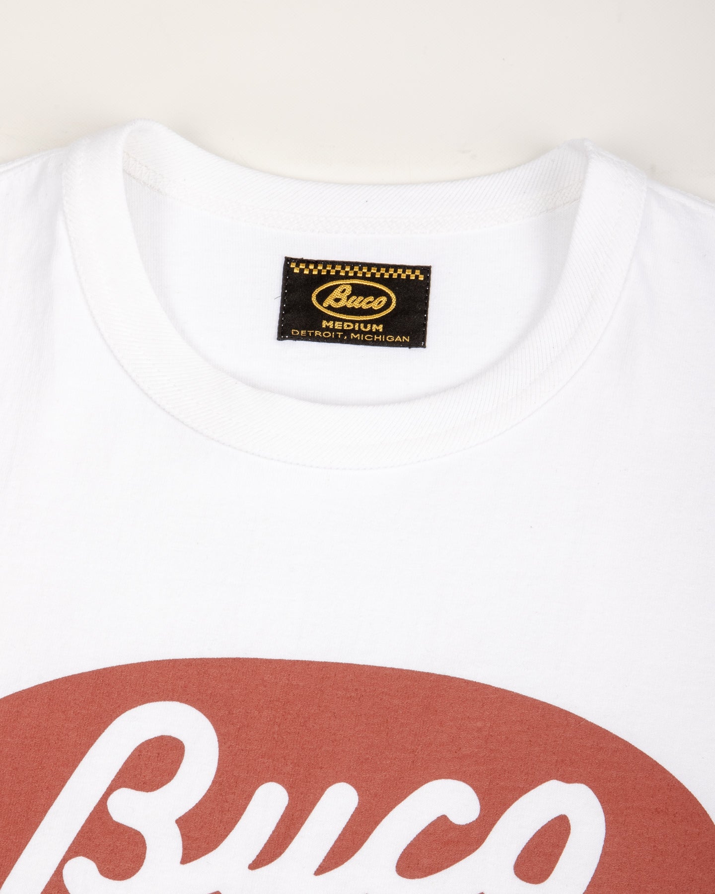 The Real McCoy's Buco Tee / Buco Oval - White - Standard & Strange