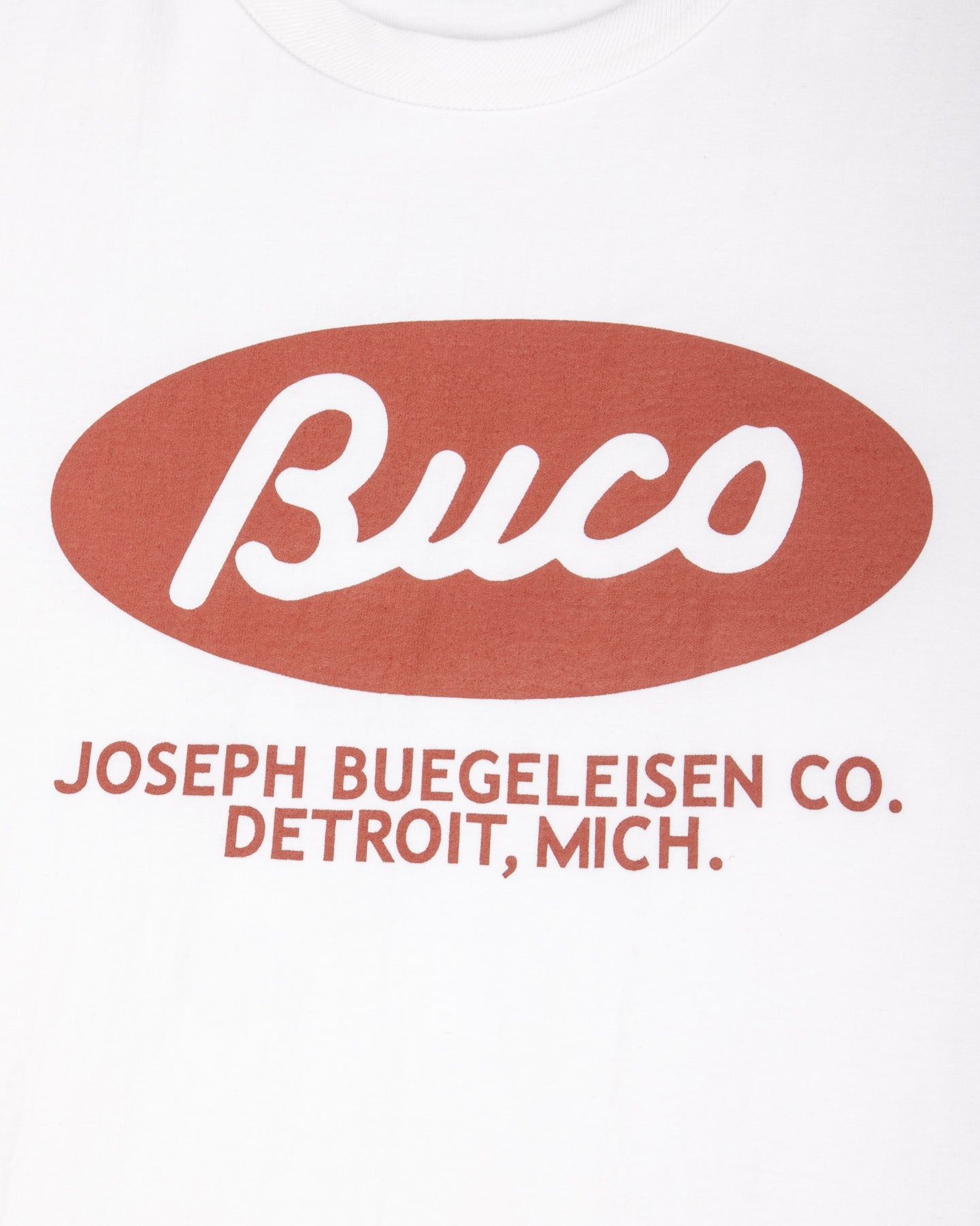 The Real McCoy's Buco Tee / Buco Oval - White - Standard & Strange