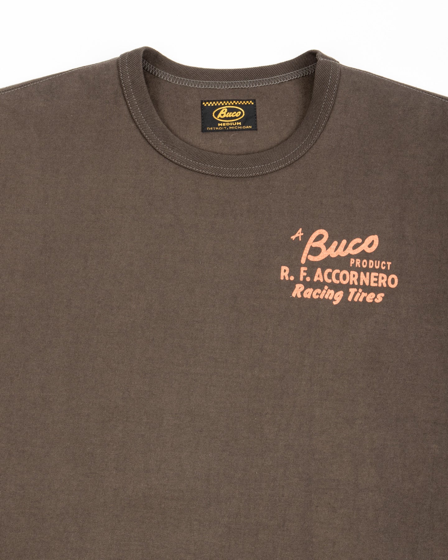 The Real McCoy's Buco Tee / R.F. ACCORNERO - Charcoal - Standard & Strange