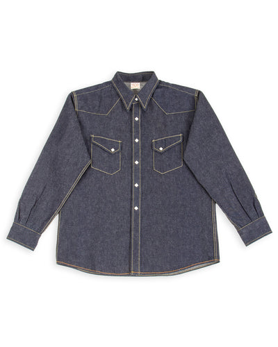 The Real McCoy's Denim Western Shirt / Ridge Slant - Standard & Strange
